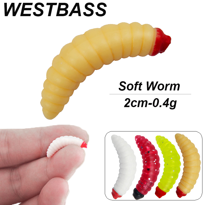 Fishing Lure Swimbait - WESTBASS 20/50 sztuk miękkie larwy Swimbait