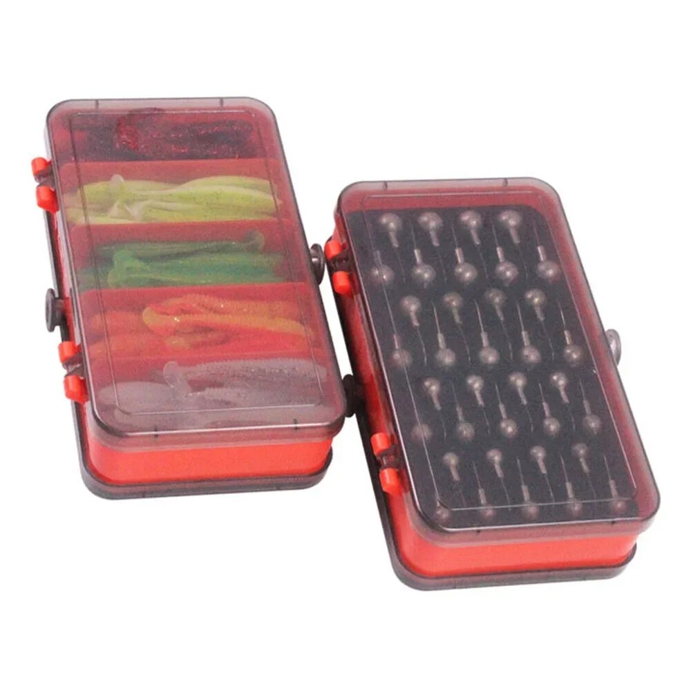 Fishing Lure Crankbait - Przenośny dwustronny rozdzielny pojemnik na przynęty,