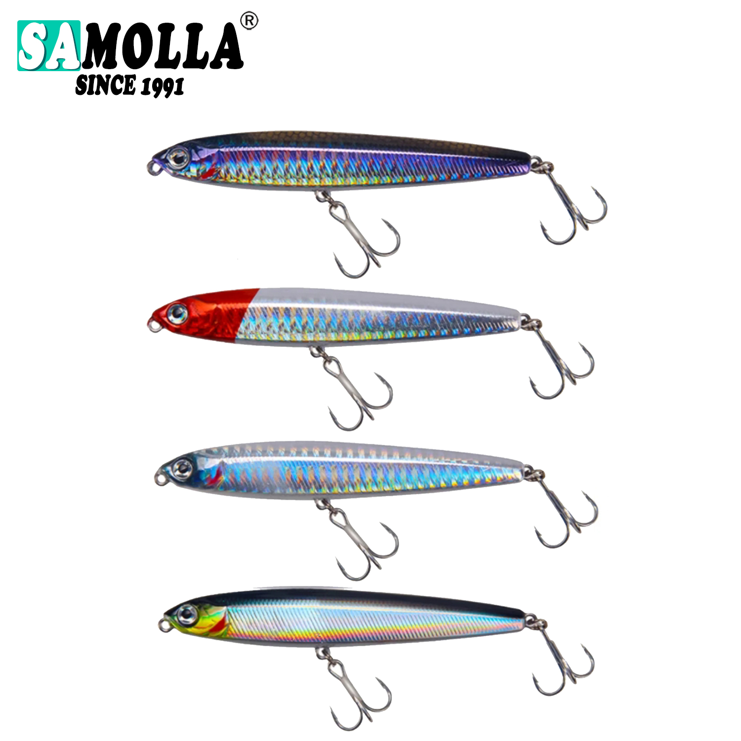 Fishing Lure Spoon - Przynęta wędkarska 4 sztuk/zestaw ołówek tonący