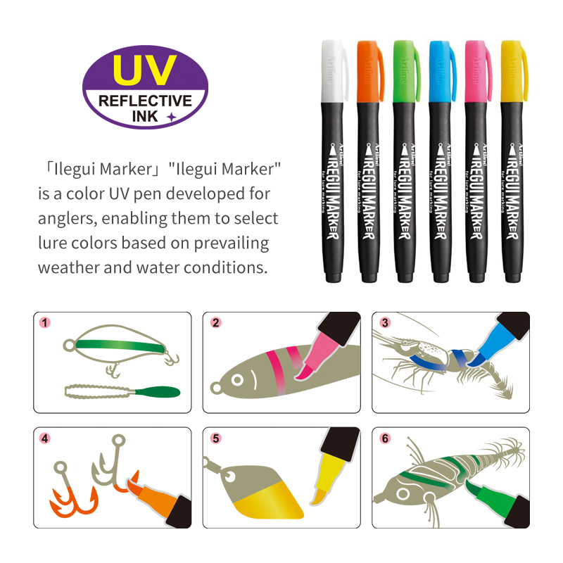 Nowy długopis z farbą UV fluor – Fishing Lure Kit recenzja i cena