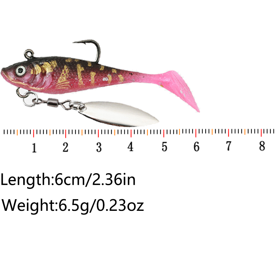 5 SZTUK PRZYNĘT MIĘKICH Z OSTR – Fishing Lure Spoon recenzja i cena