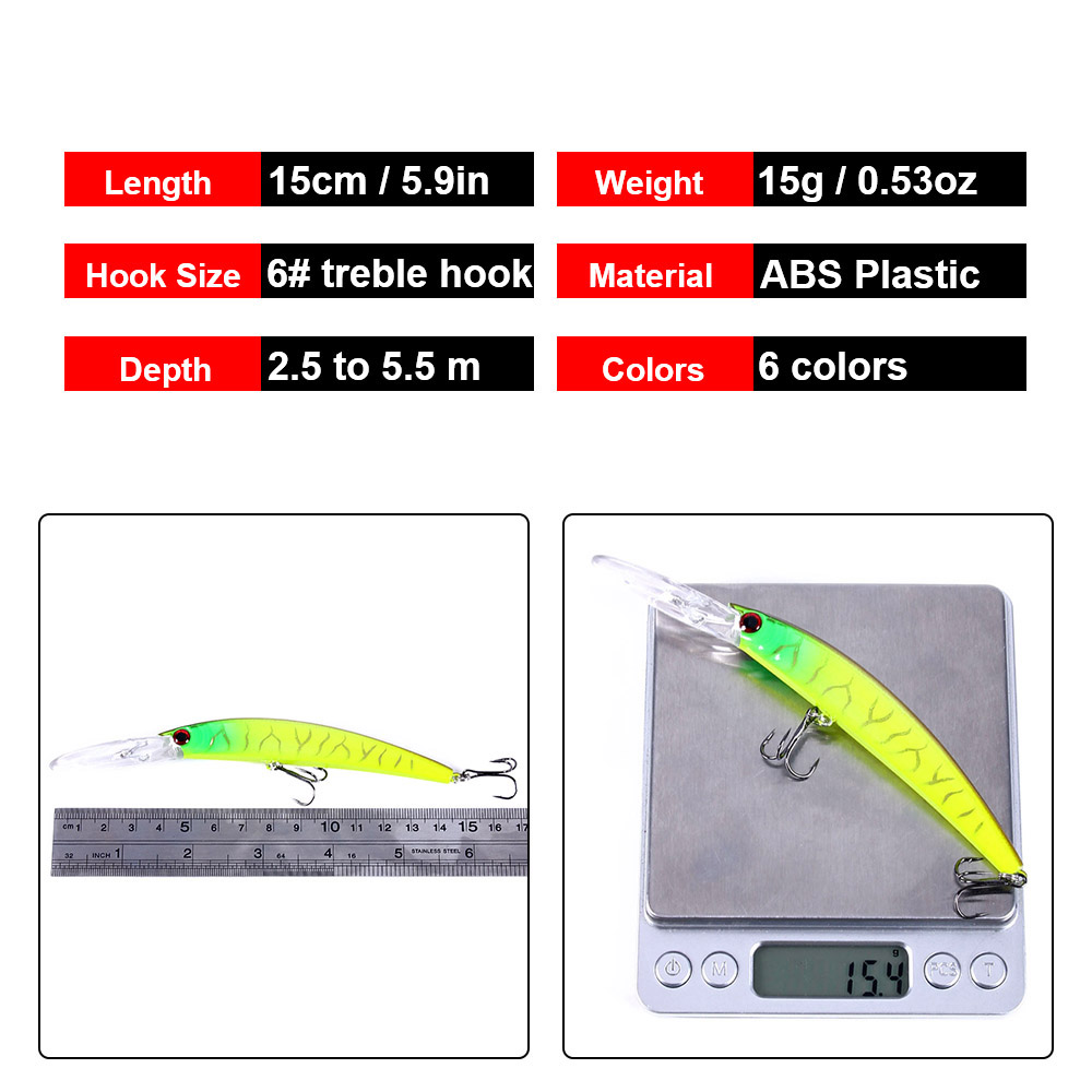 1 sztuk 15cm 15g głębokie nurk – Fishing Lure Spoon recenzja i cena