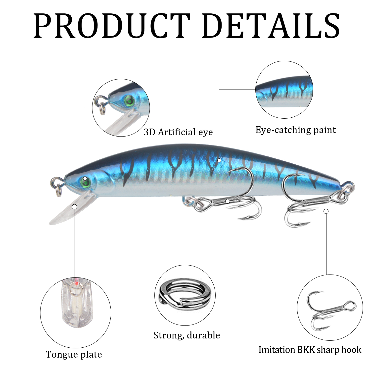 1 szt. Tonąca przynęta na ryby – Fishing Lure Crankbait recenzja i cena