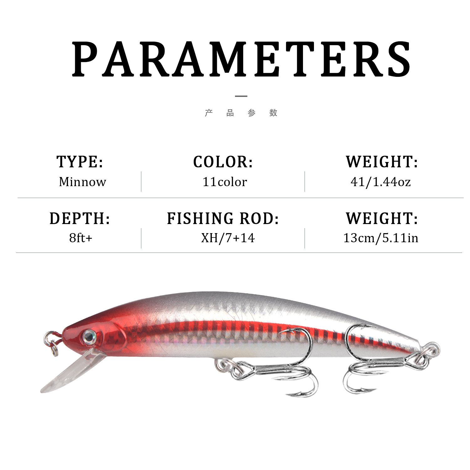 1 szt. Tonąca przynęta na ryby – Fishing Lure Crankbait recenzja i cena