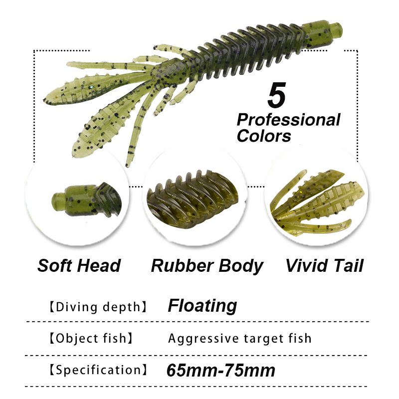 WESTBASS 5 sztuk miękkie przyn – Fishing Lure Swimbait recenzja i cena