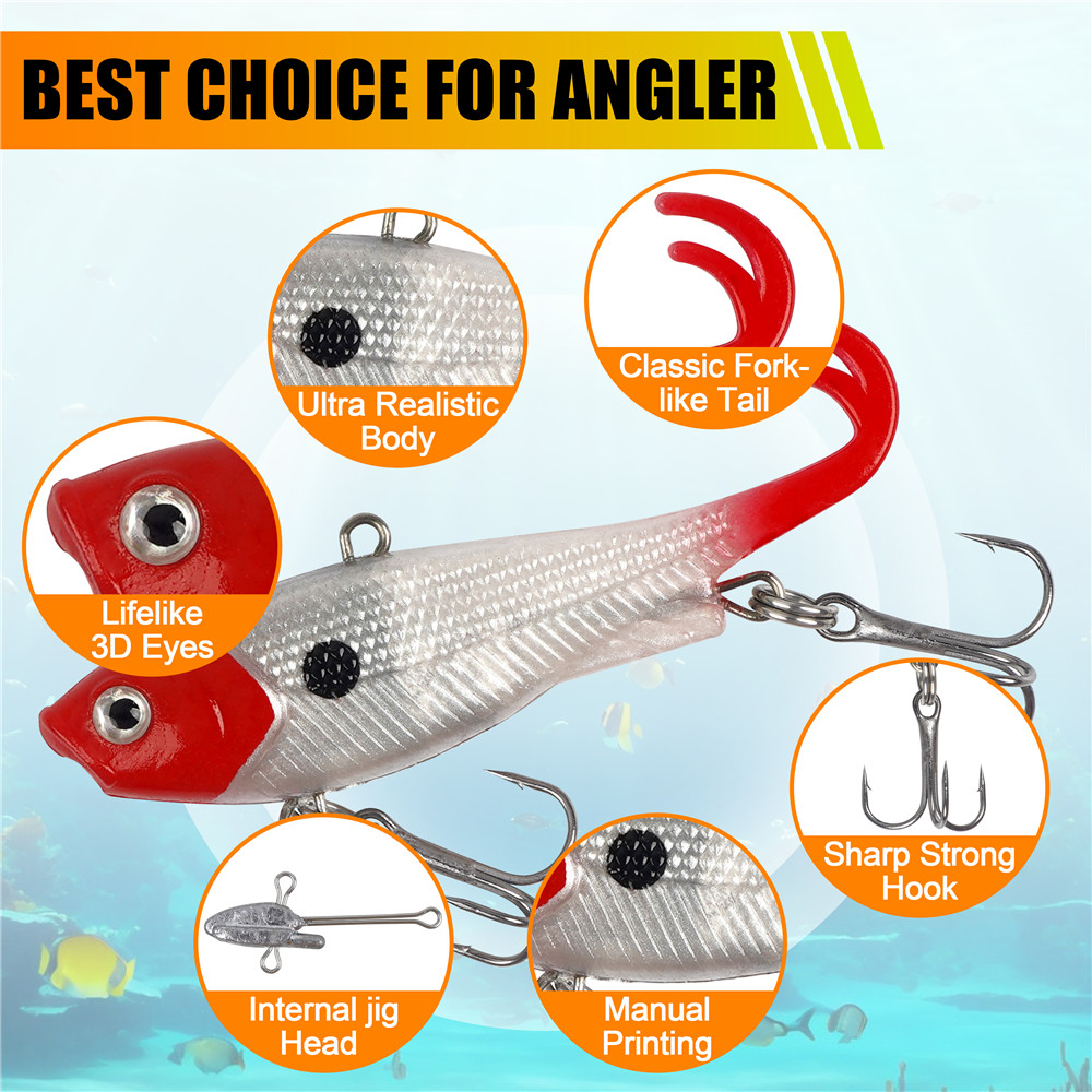 5 szt. Gotowych przynęt jigowy – Fishing Lure Swimbait recenzja i cena