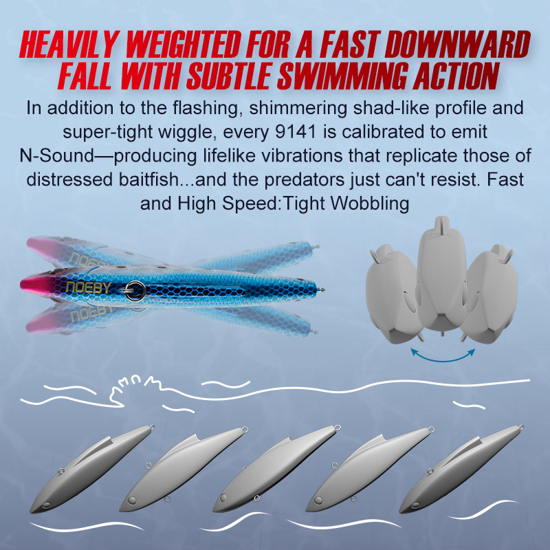 Noeby 3 sztuki 90mm 33g Tonące – Fishing Lure Crankbait recenzja i cena