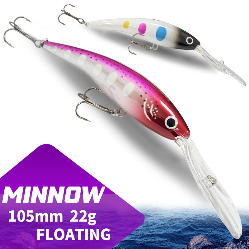105F Pływający Minnow 105MM 22 – Fishing Lure Jerkbait recenzja i cena